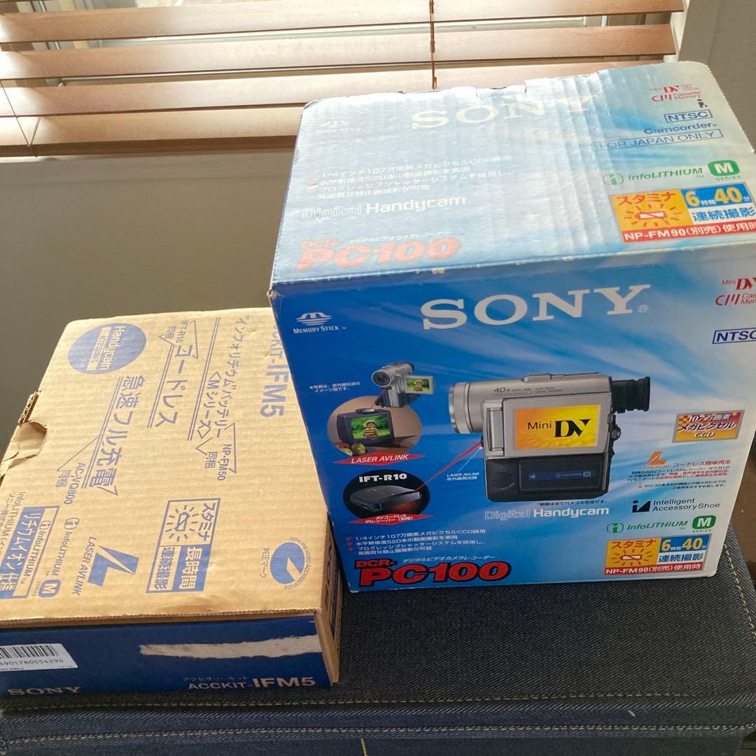 希少セット SONY DCR-PC100 IFM5 VCL-HG0737ケース付