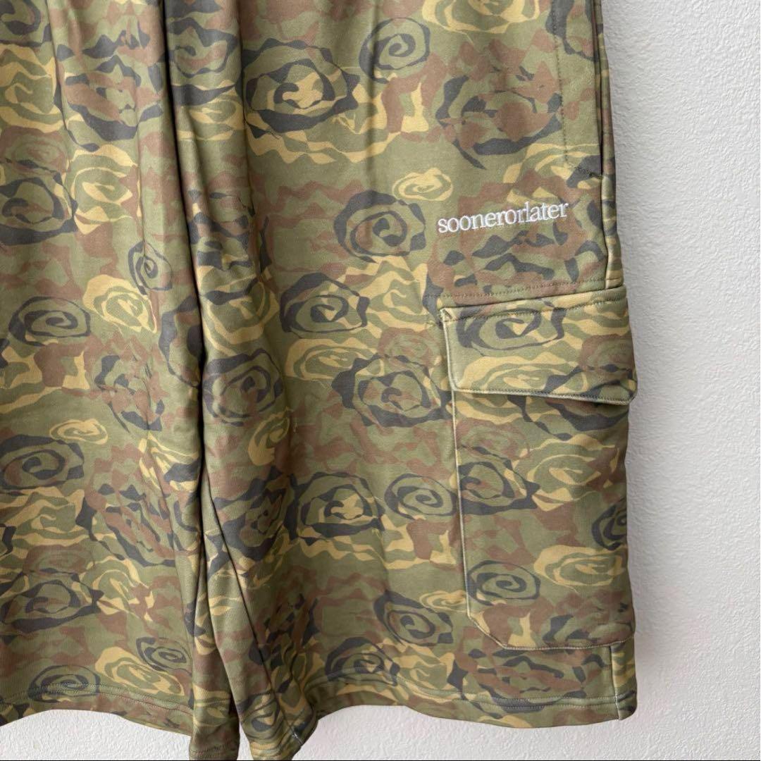 【最安値】soonerorlater SOL camo cargo shorts