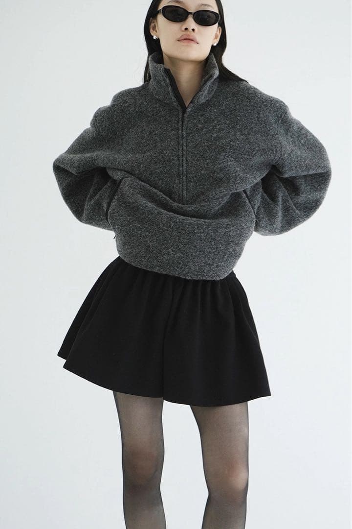 パンツ LOW WAIST TUCK SHORT PANTS CLANE