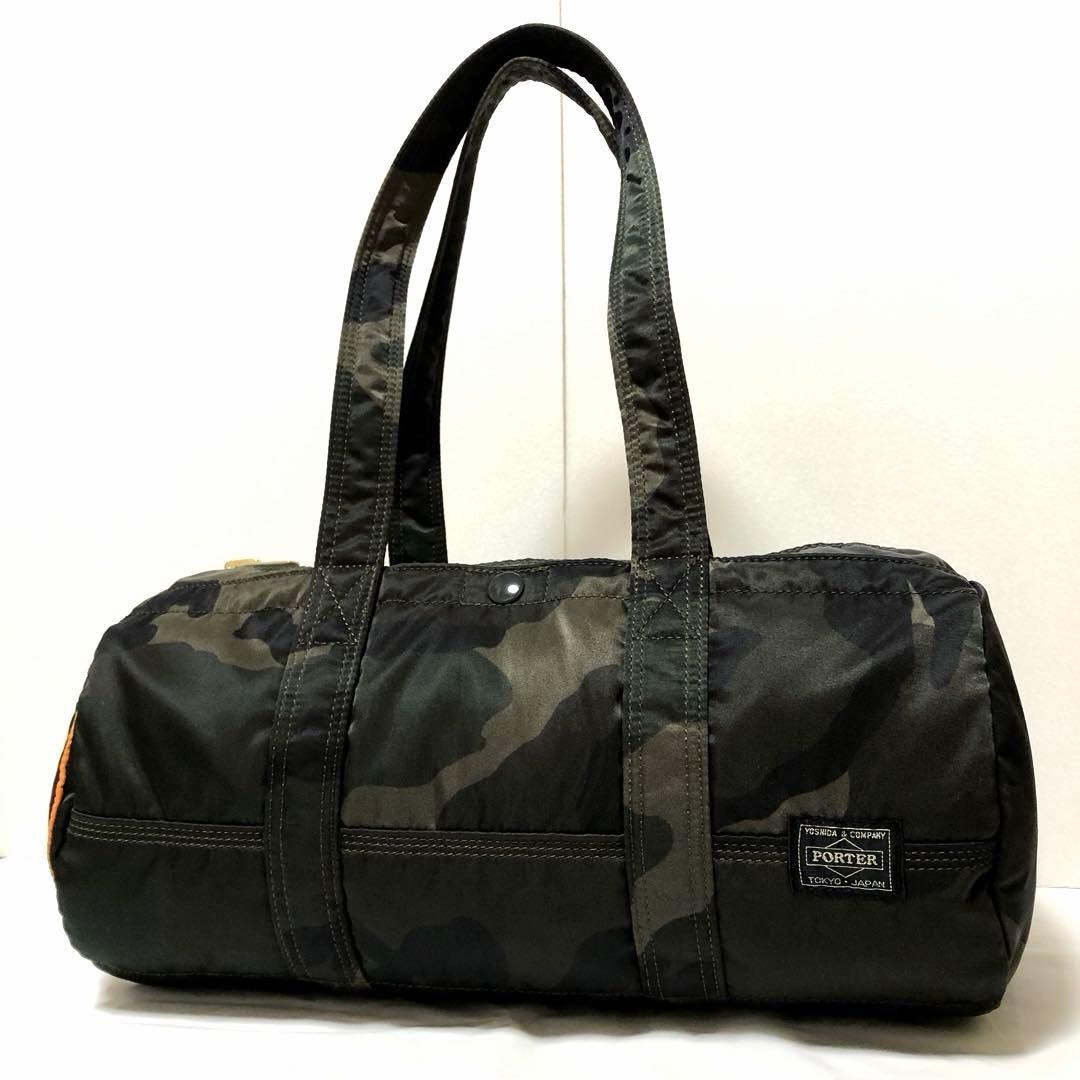超美品✨希少 30周年ポーター タンカー ミニボストンバッグL カモフラグリーン