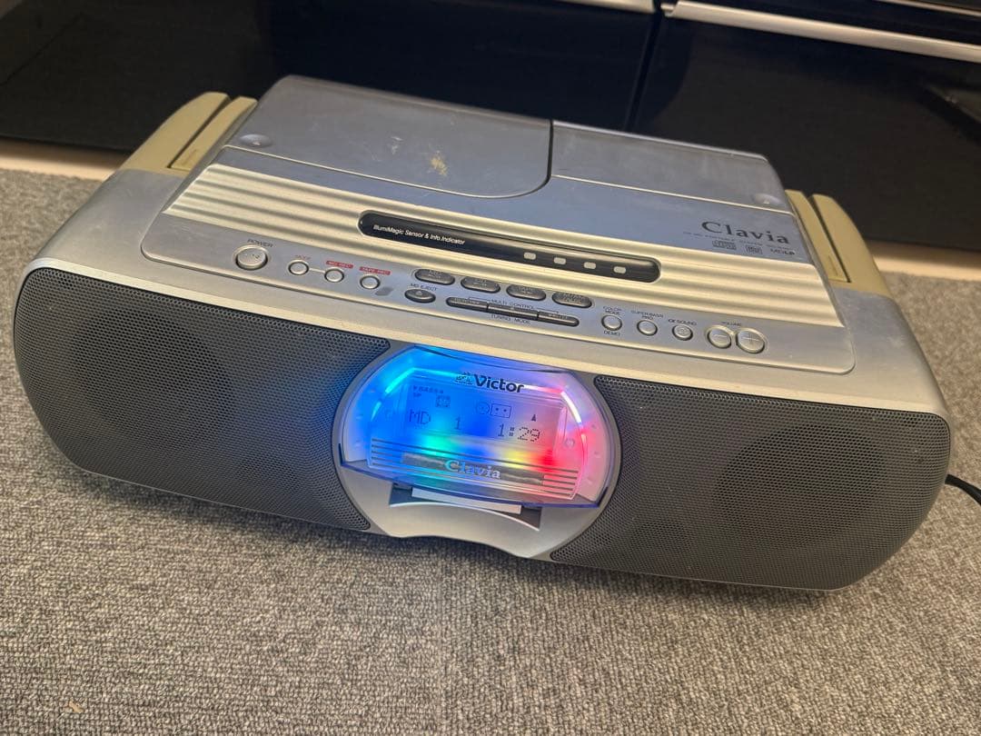 ビクターJVC　RC-G1MD-S CD-MDポータブルシステム　Clavia