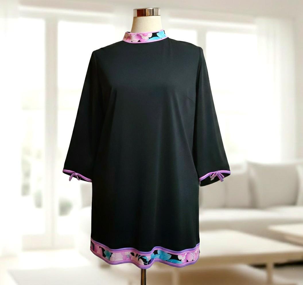 極近年　新品　大きいサイズ　レオナール　チュニック 42 13号 15号 黒