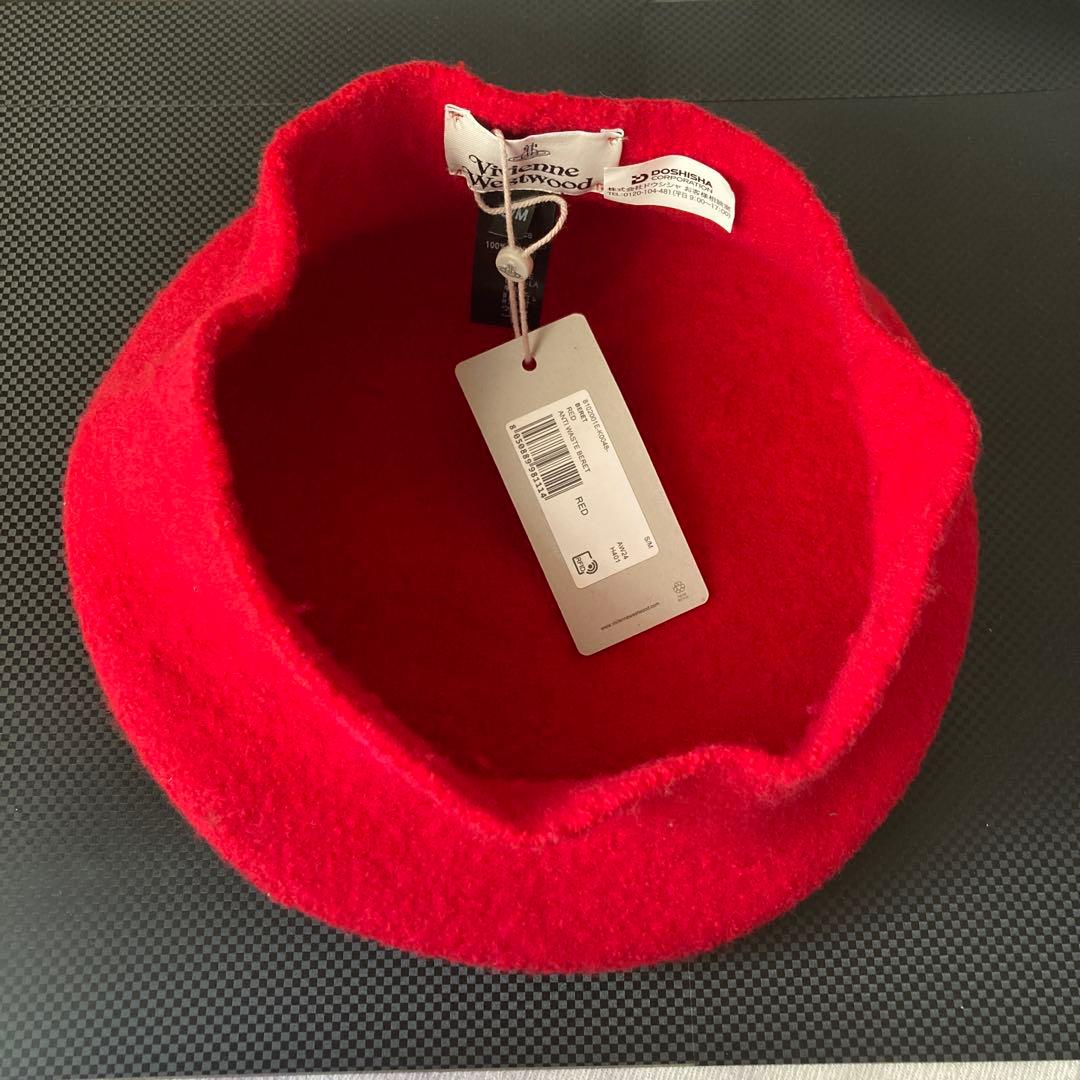 Vivienne Westwood ウール ベレー帽 レディース レッド未使用品
