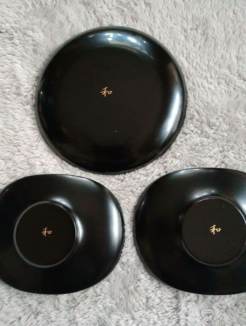 M*o様 輪島塗セット　銘々皿5枚　茶托5枚×2箱