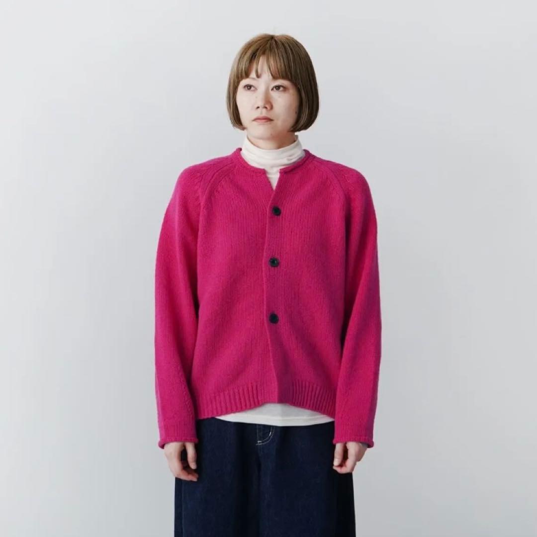 新品grin グリンシェパードAir　ラグランカーディガン★ナチュラルランドリー