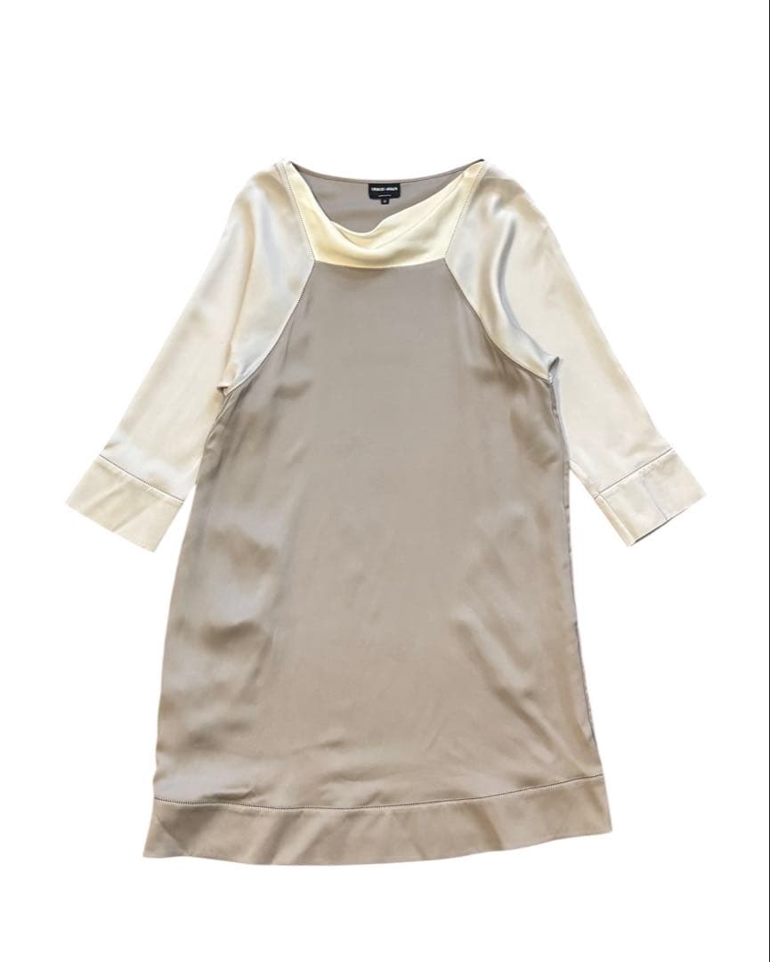 d*3様 【GIORGIO ARMANI】美品！チュニック　長袖　グレー　42サ