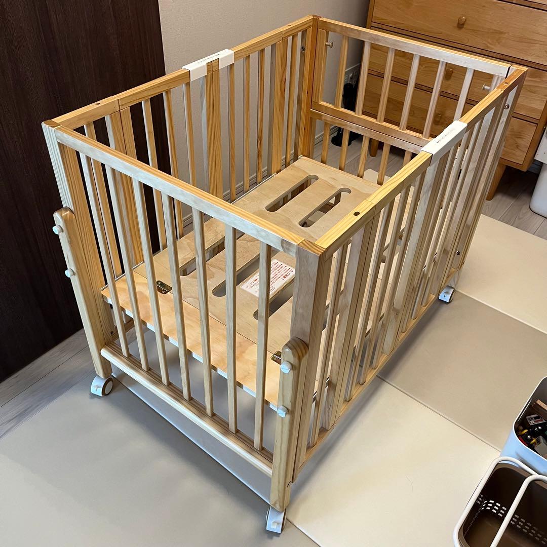 パタンⅡ (たのメル便)【大和屋 折りたたみ ミニベビーベッド 】