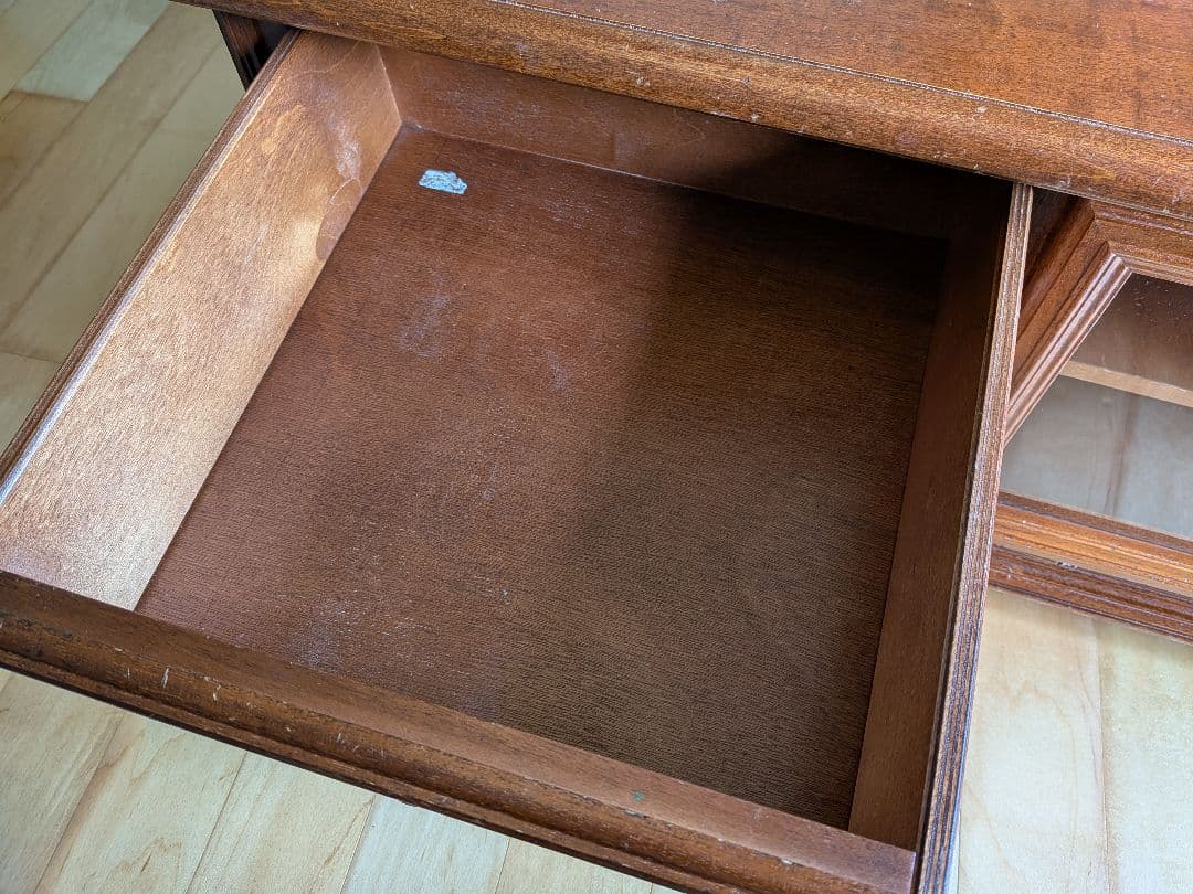 イタリア製 インポート 木製テレビ台 引き出し✕４付き