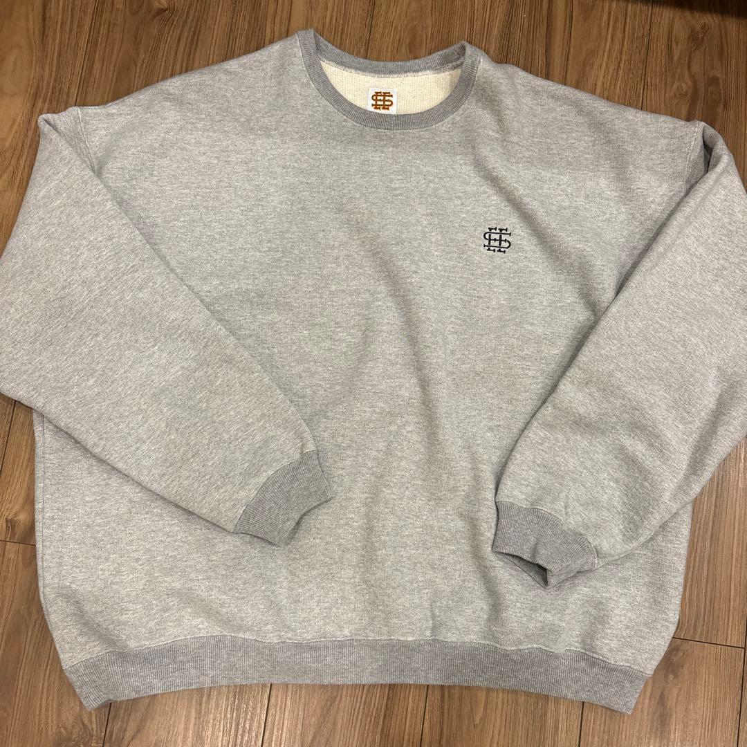 SEE SEE グレー クルーネック スウェット