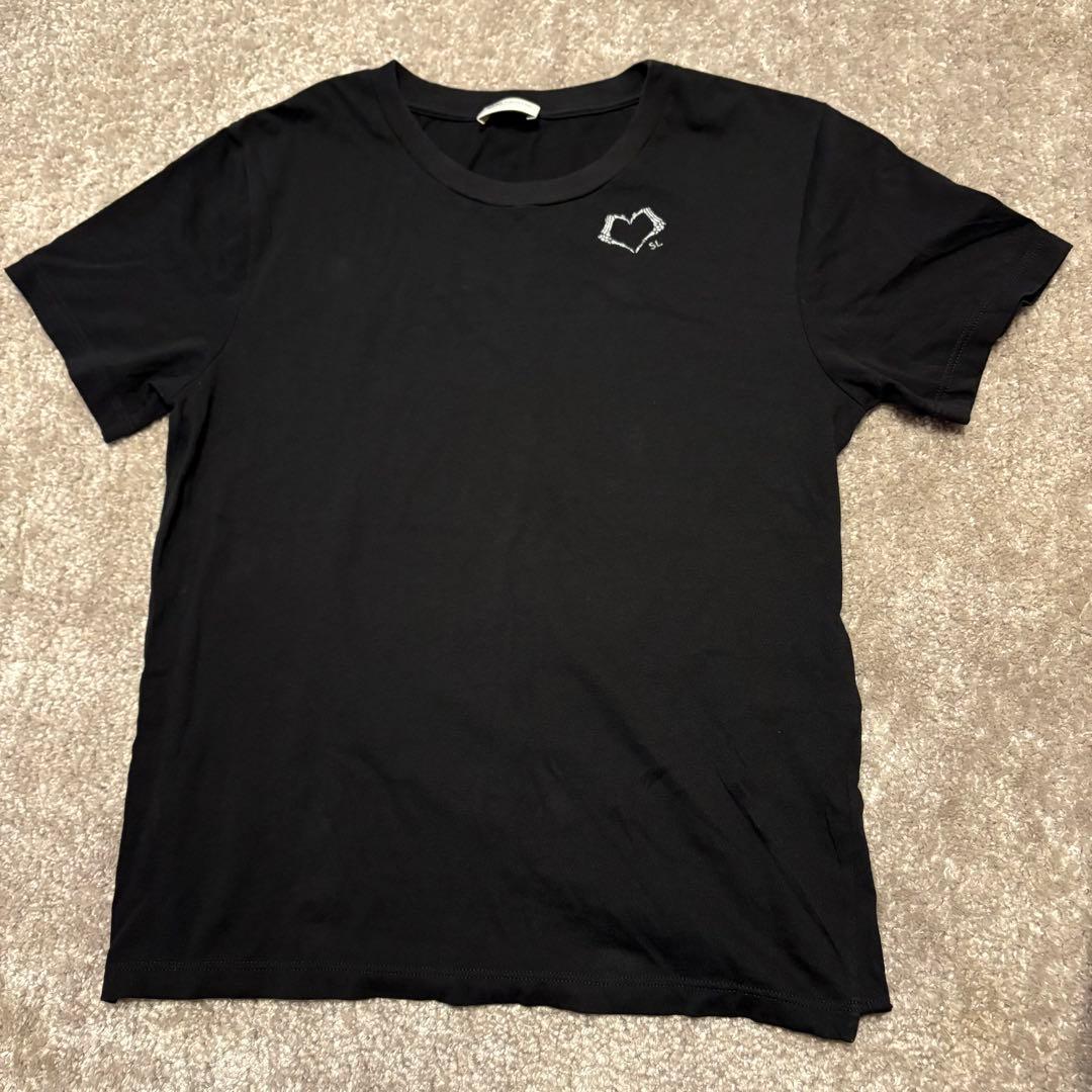 SAINT LAURENT スカルハート　Tシャツ　S