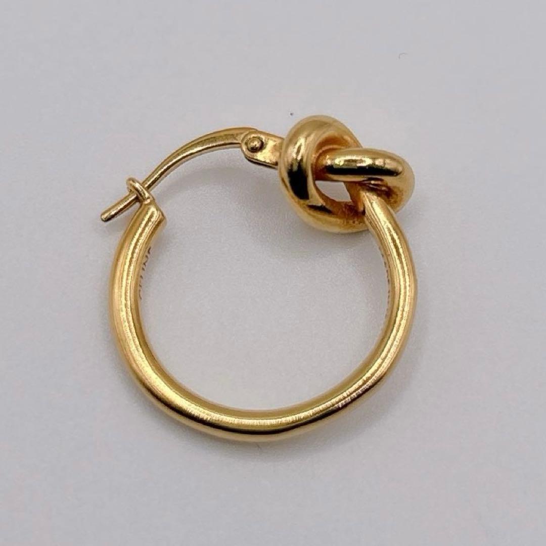 CELINE セリーヌ ノットスモール フープピアス ゴールド 片耳