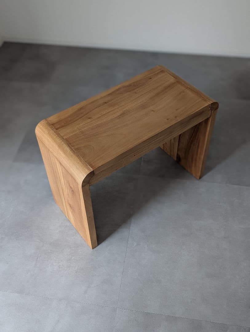 USED/カリッジマーケット チーク無垢材 サイドテーブル ベンチ 北欧
