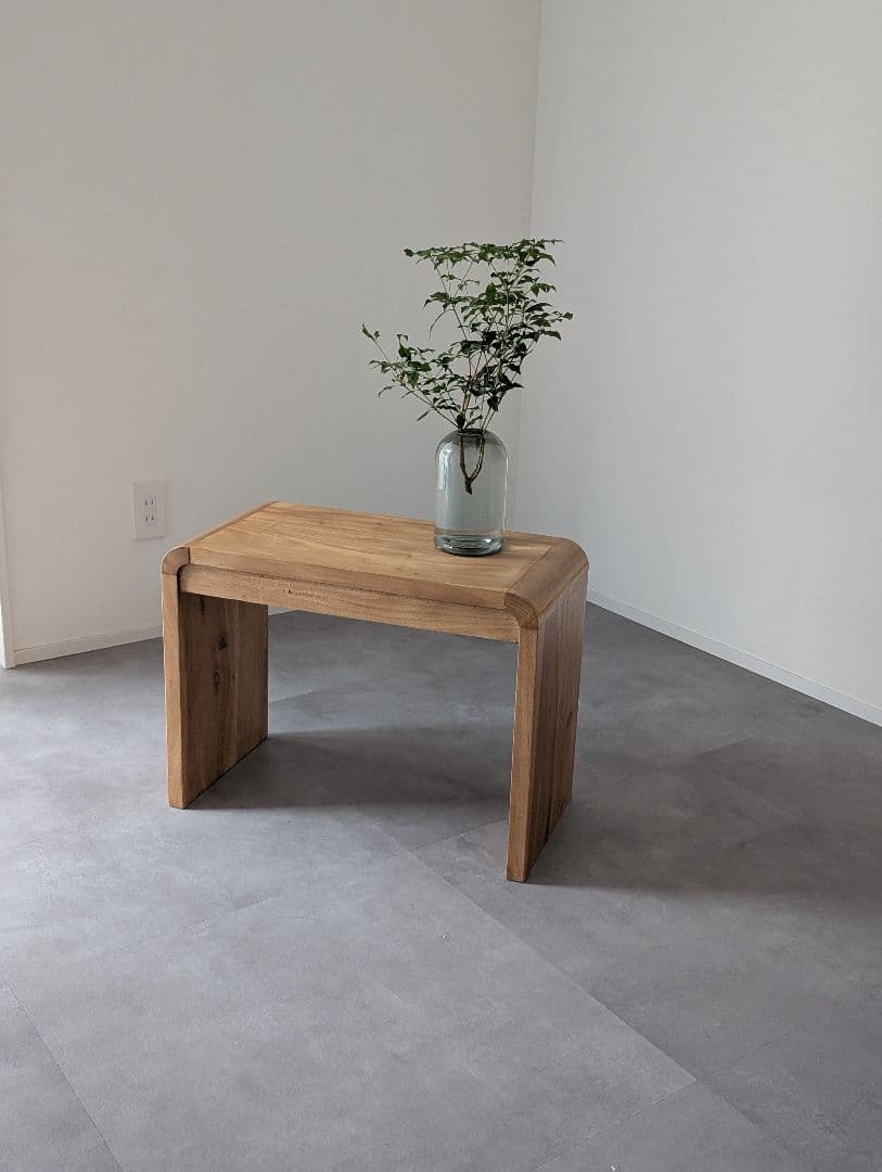USED/カリッジマーケット チーク無垢材 サイドテーブル ベンチ 北欧
