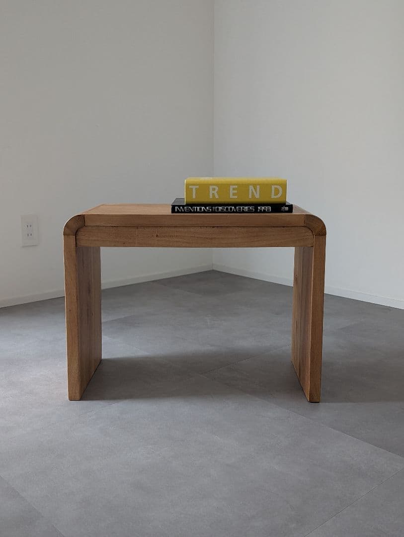 USED/カリッジマーケット チーク無垢材 サイドテーブル ベンチ 北欧