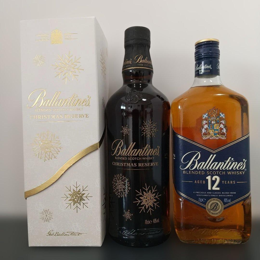 バランタイン　クリスマスリザーブ　バランタイン　12年　ウイスキー　2本セット