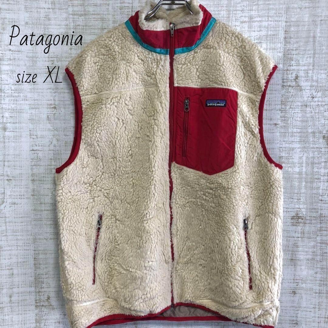 パタゴニア　ベスト XL 古着　メンズ　Patagonia　XL ベージュ