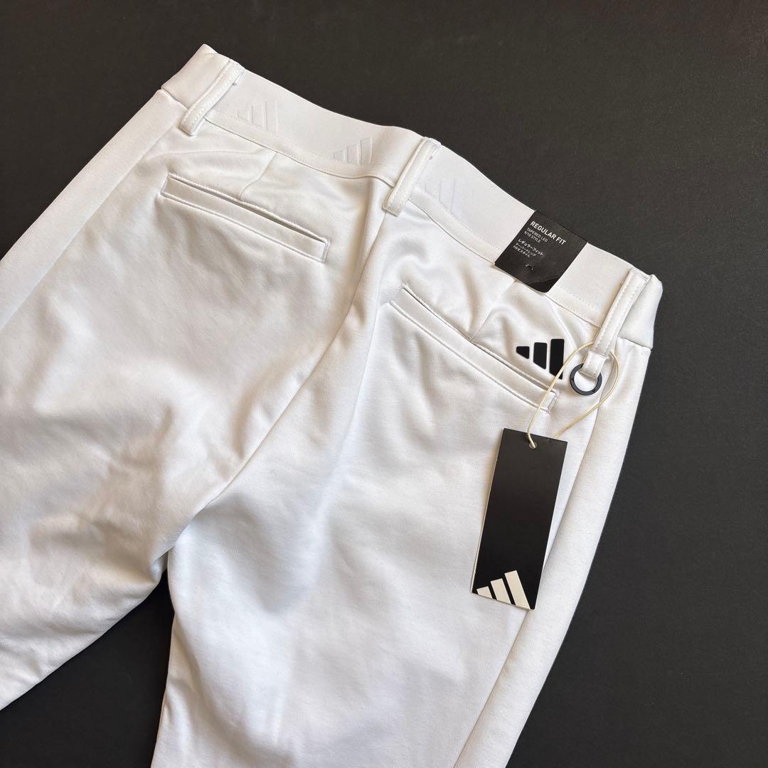 白XL新品定価17600円アディダスゴルフ　レディース　中わた ロゴ パンツ