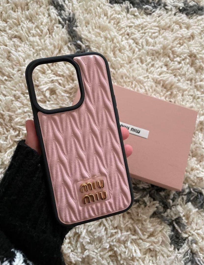 miu miu iPhoneケース ピンク iPhone12