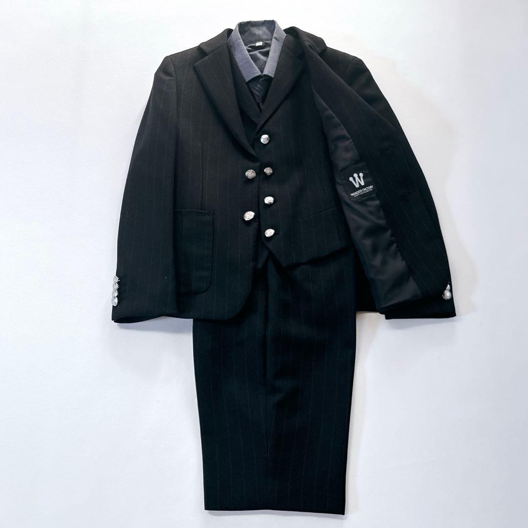 【極美品】５点＊完品 キッズフォーマル 男の子130ワンダーファクトリー スーツ