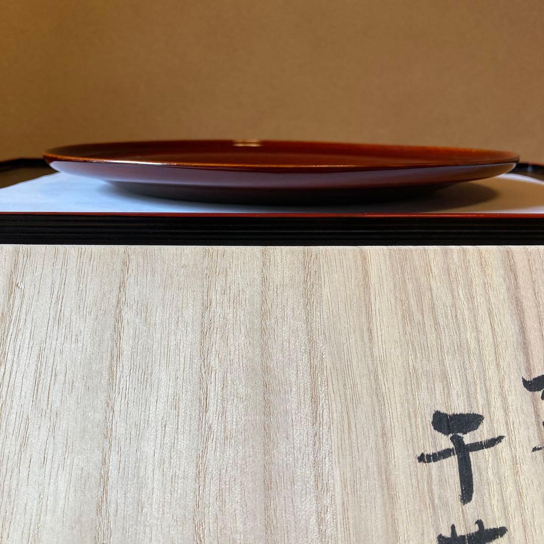 茶道　干菓子器　漆器　松葉蒔絵