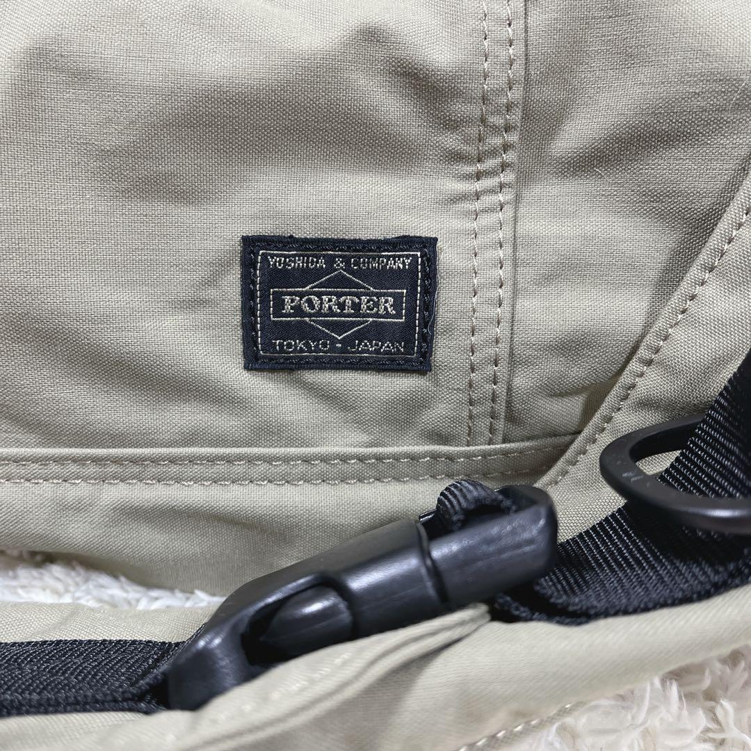 PORTER 【希少】大容量 ショルダーバッグ 巾着 カーキ 旅行カバン