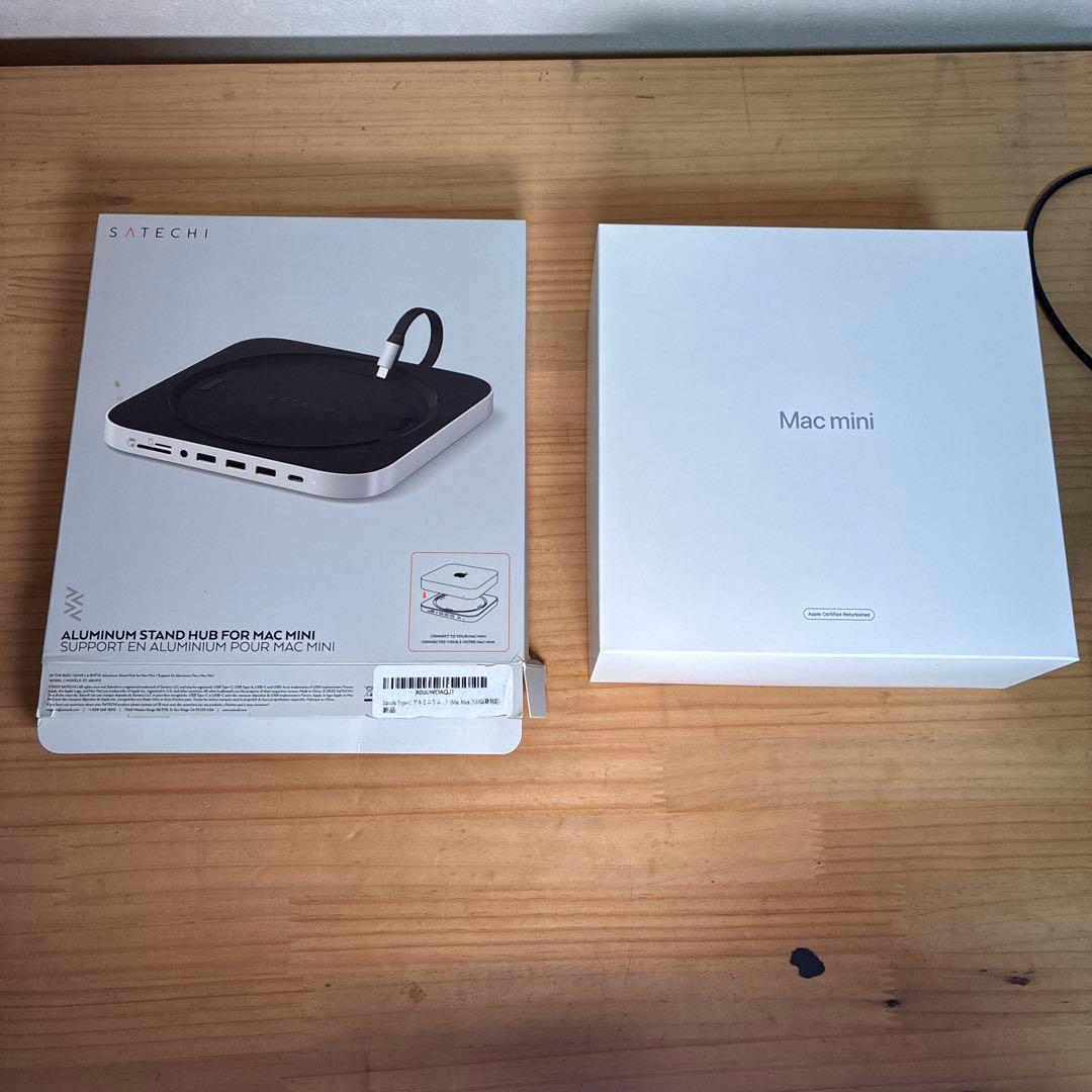 Mac mini m1 メモリ16GB SATECHI スタンドハブ付き
