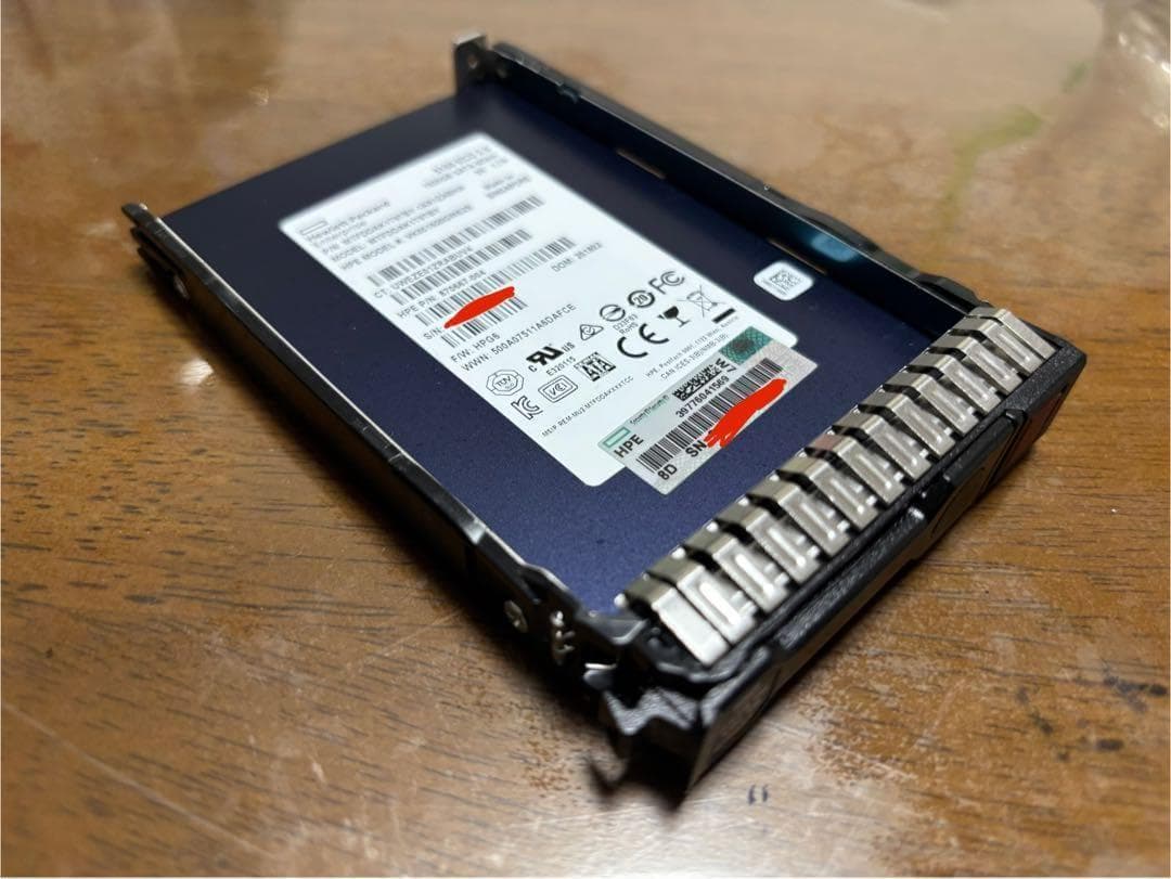 内蔵型SSD hpe 1.92T SATA SSD P/N:870667-004