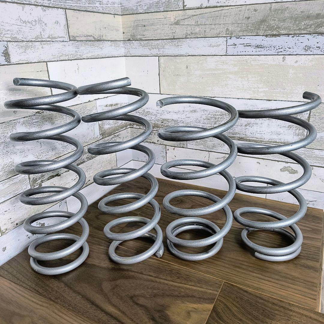 自動車用サスペンションスプリング 4本セット シルバー