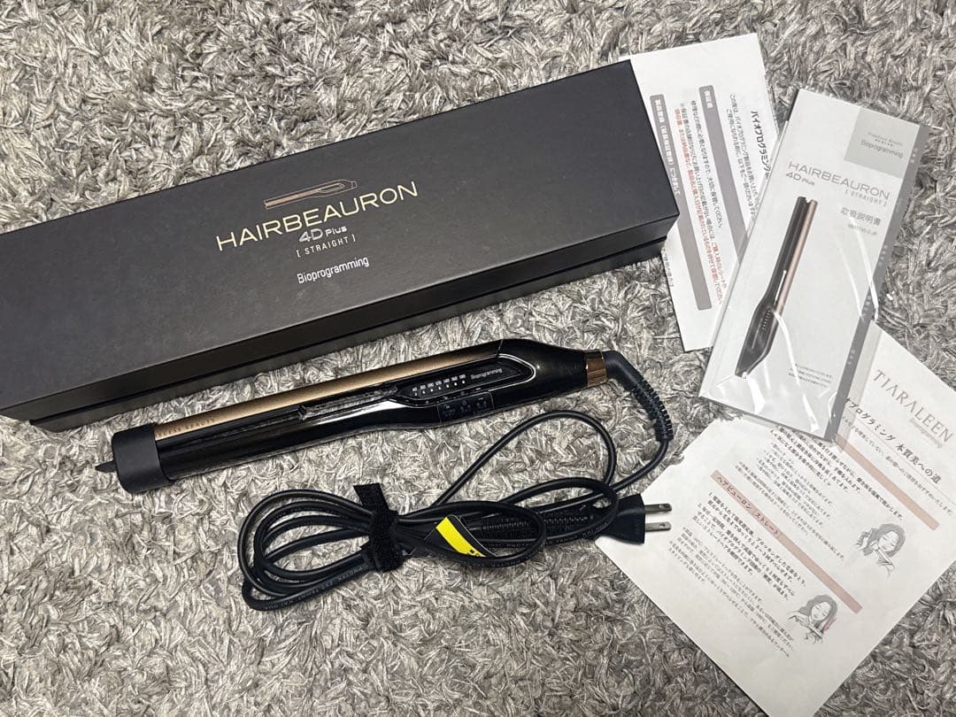 HAIRBEAURON 4D plus ストレートヘアアイロン ブラック