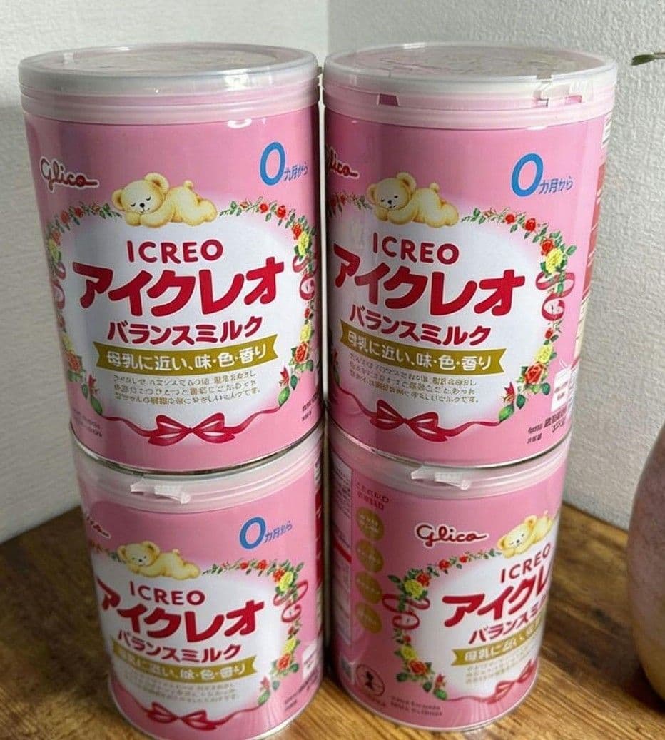 Glico アイクレオ バランスミルク 800gx4缶セットF０１