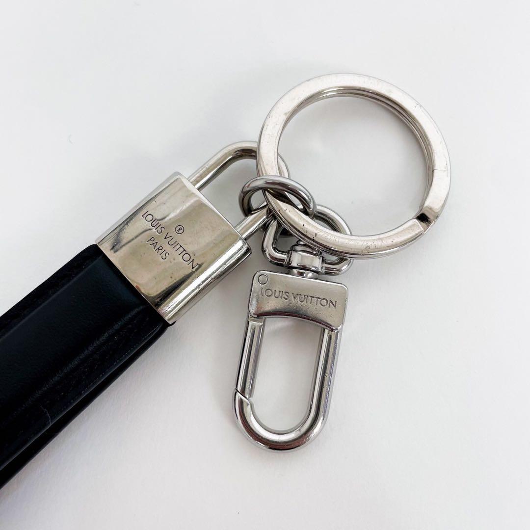 ✨極美品✨ルイヴィトン キーホルダー LV パドロック キーリング 黒 ブラック