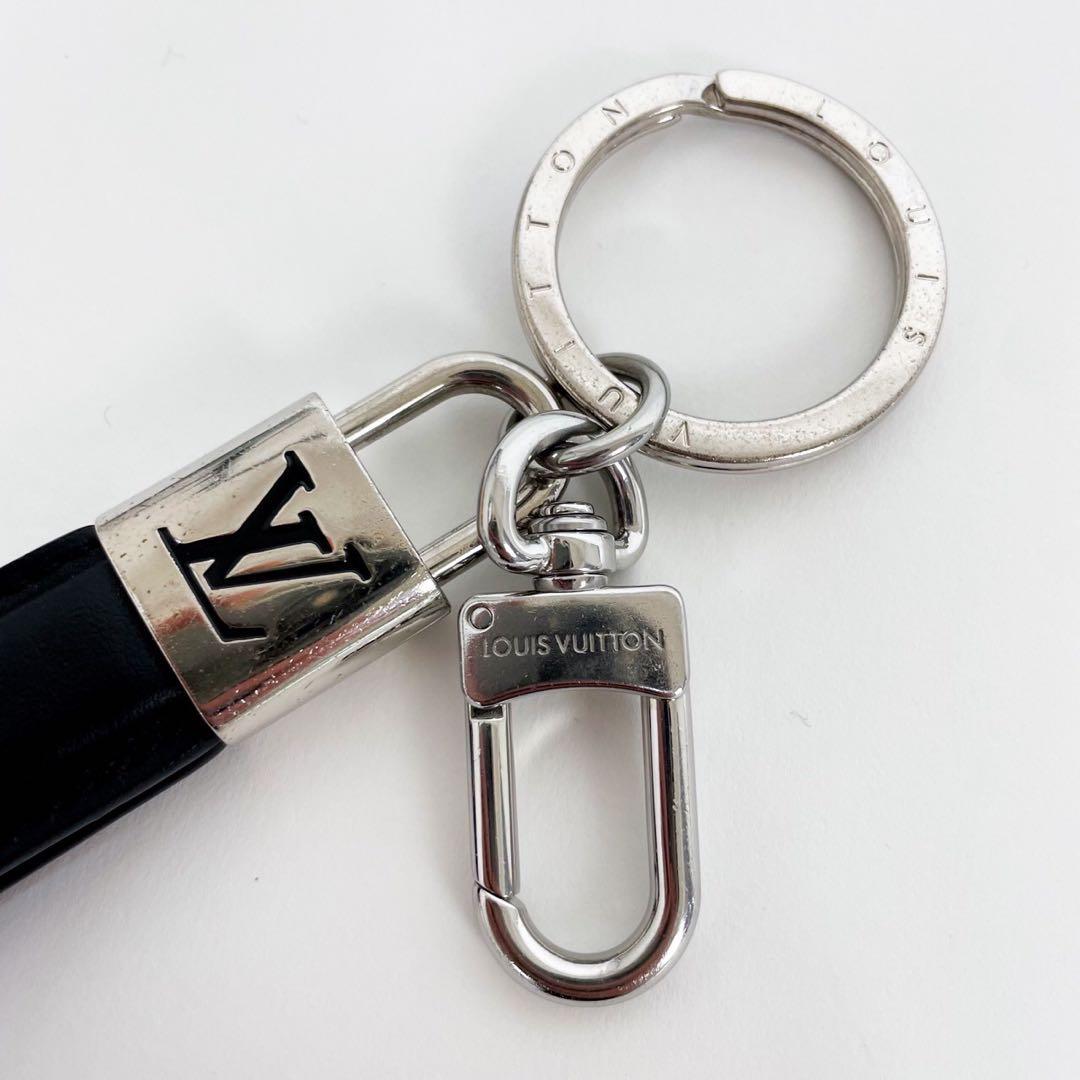 ✨極美品✨ルイヴィトン キーホルダー LV パドロック キーリング 黒 ブラック