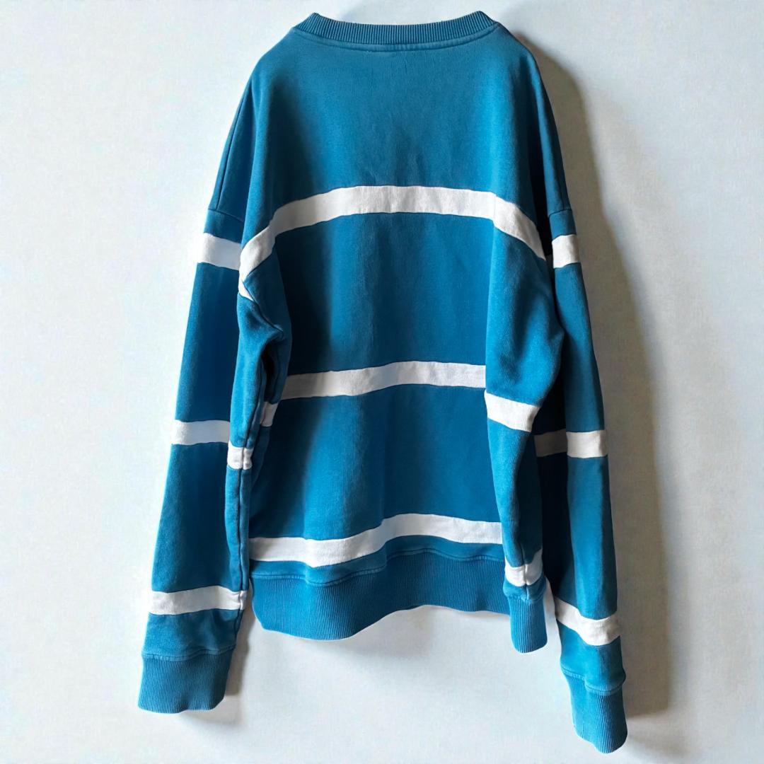 J.W.Anderson 24ss ボーダースウェット 青 M