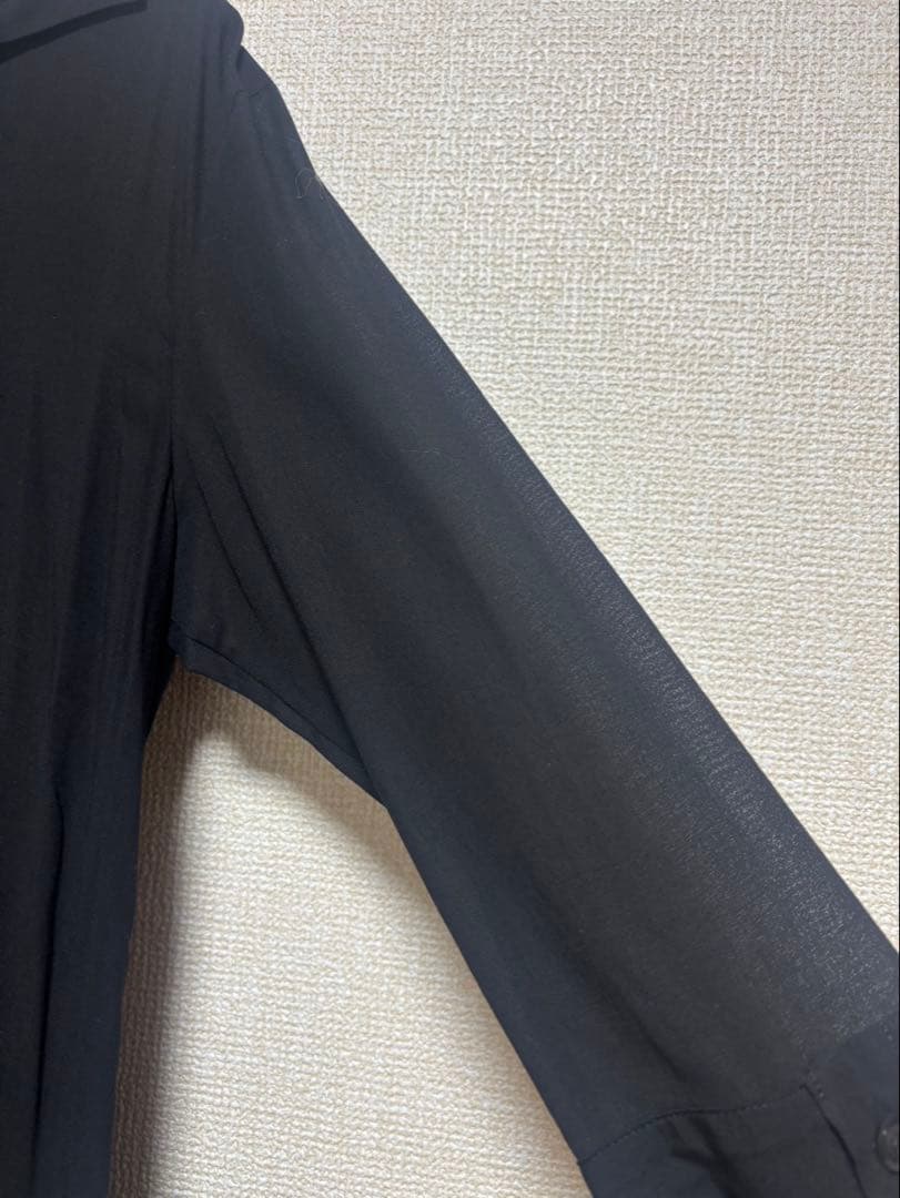 YohjiYamamoto +NOIR ブラック　シャツワンピース　サイズ1