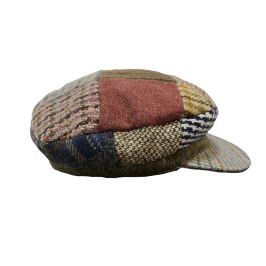 新品 Hanna Hats ヴィンテージ ドネガルツイード パッチワークハット