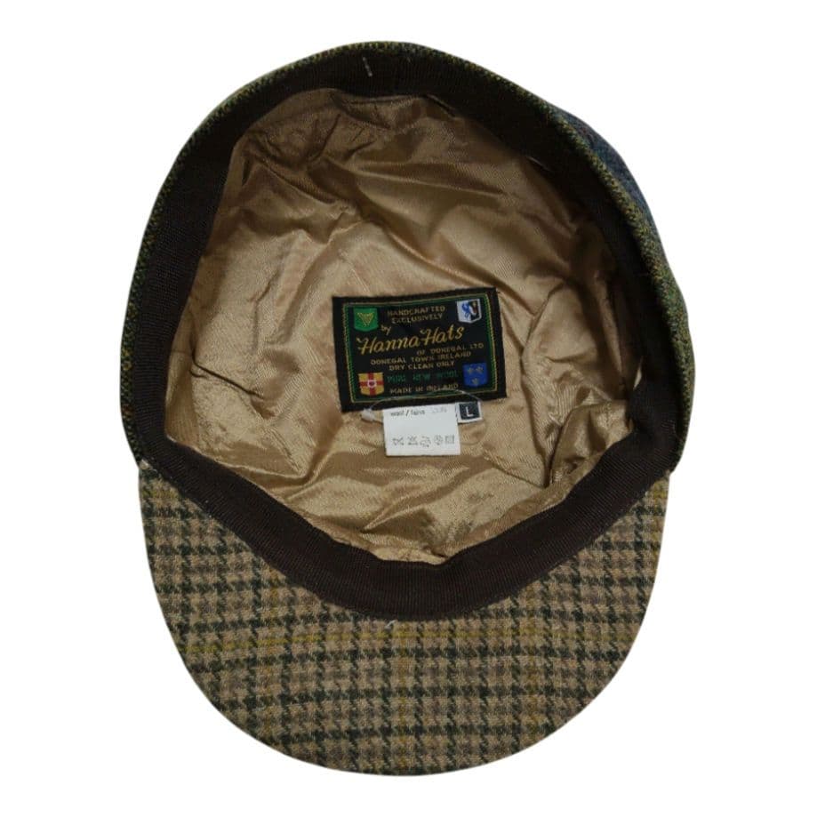 新品 Hanna Hats ヴィンテージ ドネガルツイード パッチワークハット