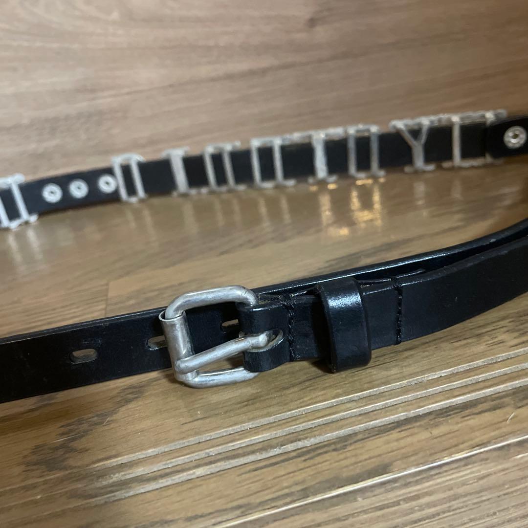 HYSTERIC GLAMOUR ロゴ入りレザーベルト