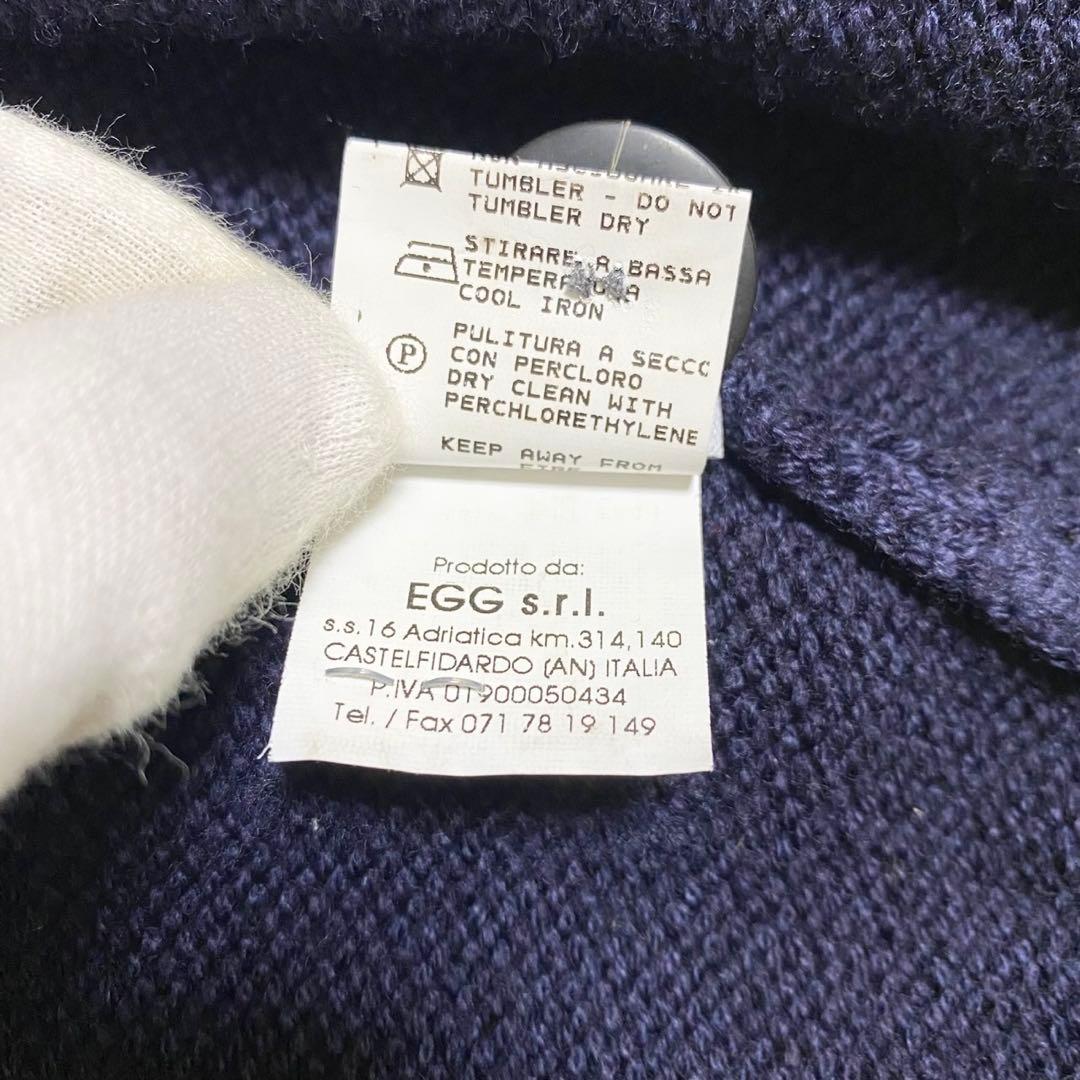 美品✨ BAFY ドライバーズニット イタリア製 スタンドカラー ネイビー 46