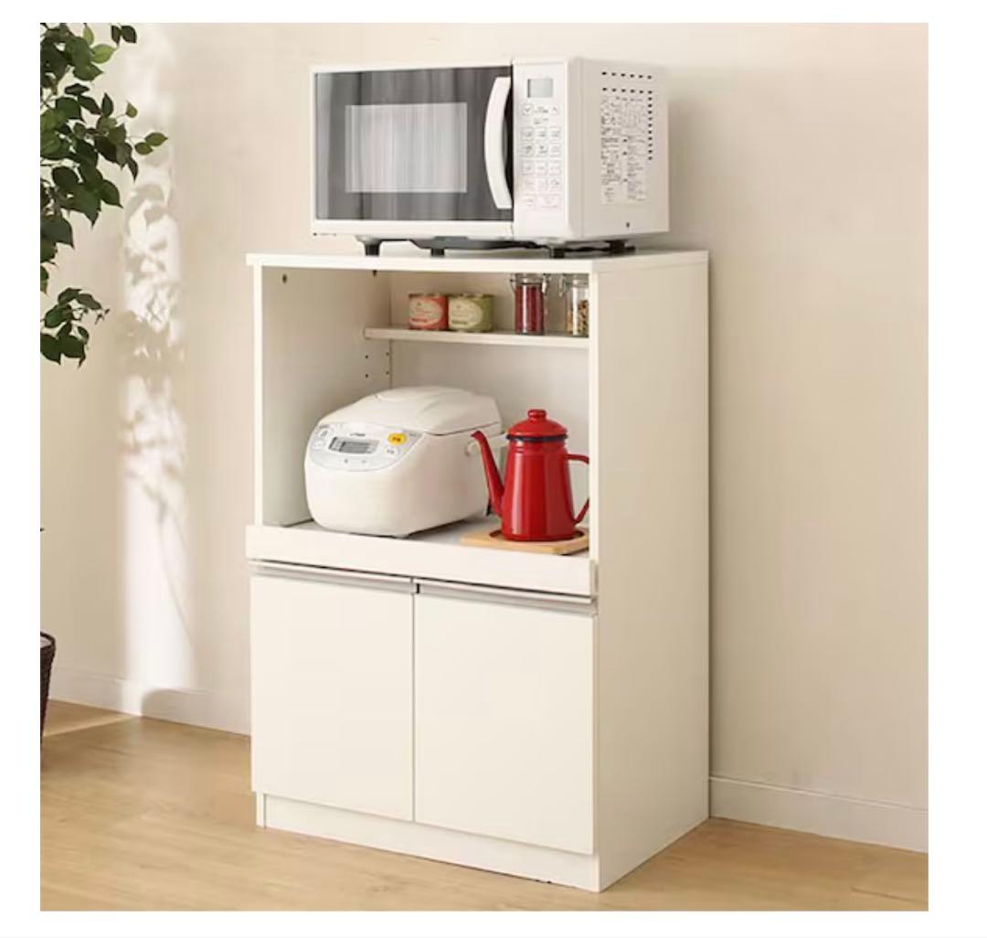 ニトリ　レンジ台(フォルムN RE9060 WH) 商品コード：8890943