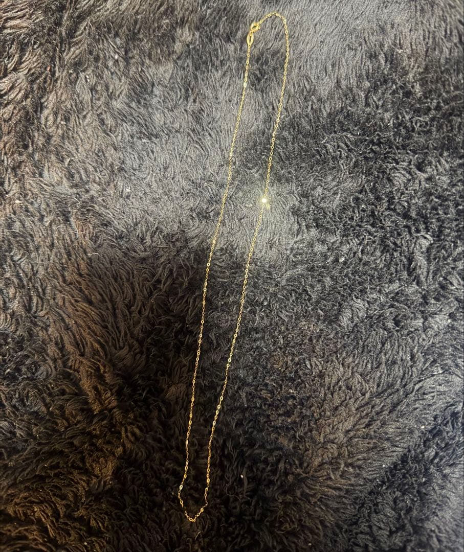 未使用K18 ゴールド チェーンネックレス 刻印あり　K18金イエローゴールド