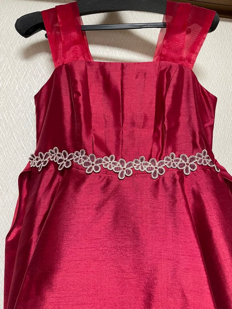 “ゆめりすと”160センチ用サテン風スリーブレスドレス