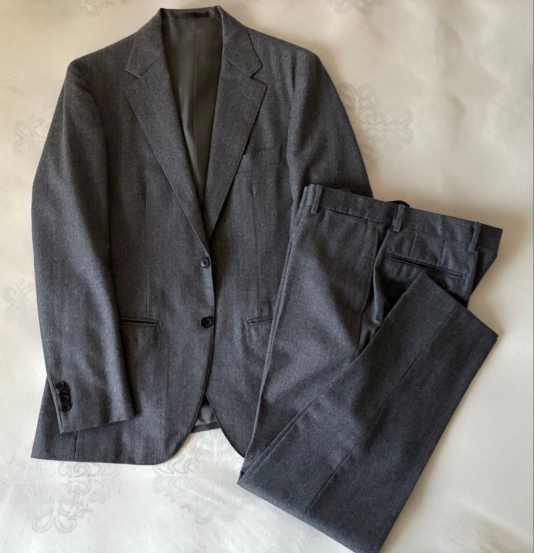 エディフィス EDIFICE グレー ビジネススーツ 46 Lサイズ