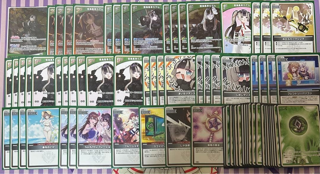 ホロカ　儒烏風亭らでん　デッキ　本格構築　調整パーツ&ダメカン付き