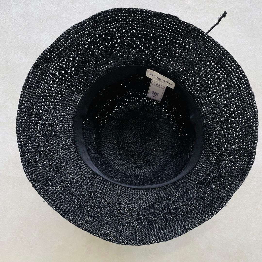 美品✴︎ヘレンカミンスキー juliet8 ジュリエット ブラック 黒 麦わら帽子