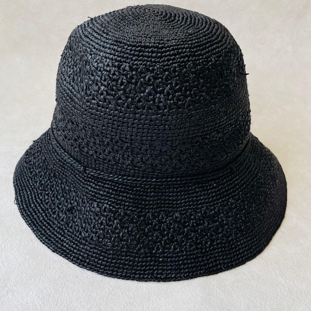 美品✴︎ヘレンカミンスキー juliet8 ジュリエット ブラック 黒 麦わら帽子