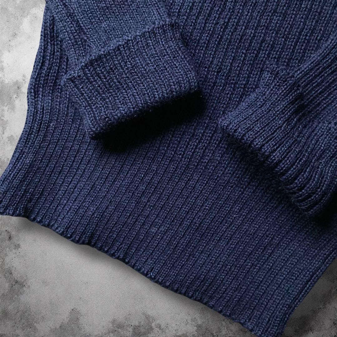 UK製 イギリス軍 ウールコマンドセーター リブニット y2kヴィンテージ