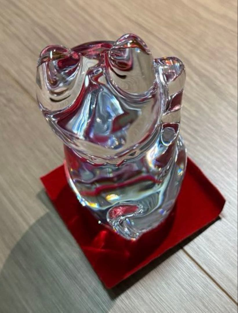 箱有り　baccaratバカラ　招き猫