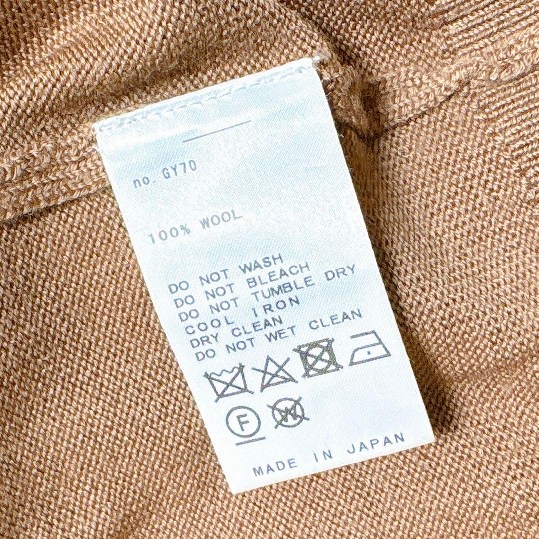 【２０２３】ドゥーズィエムクラス　 WISHクルーネックカーディガン　キャメル