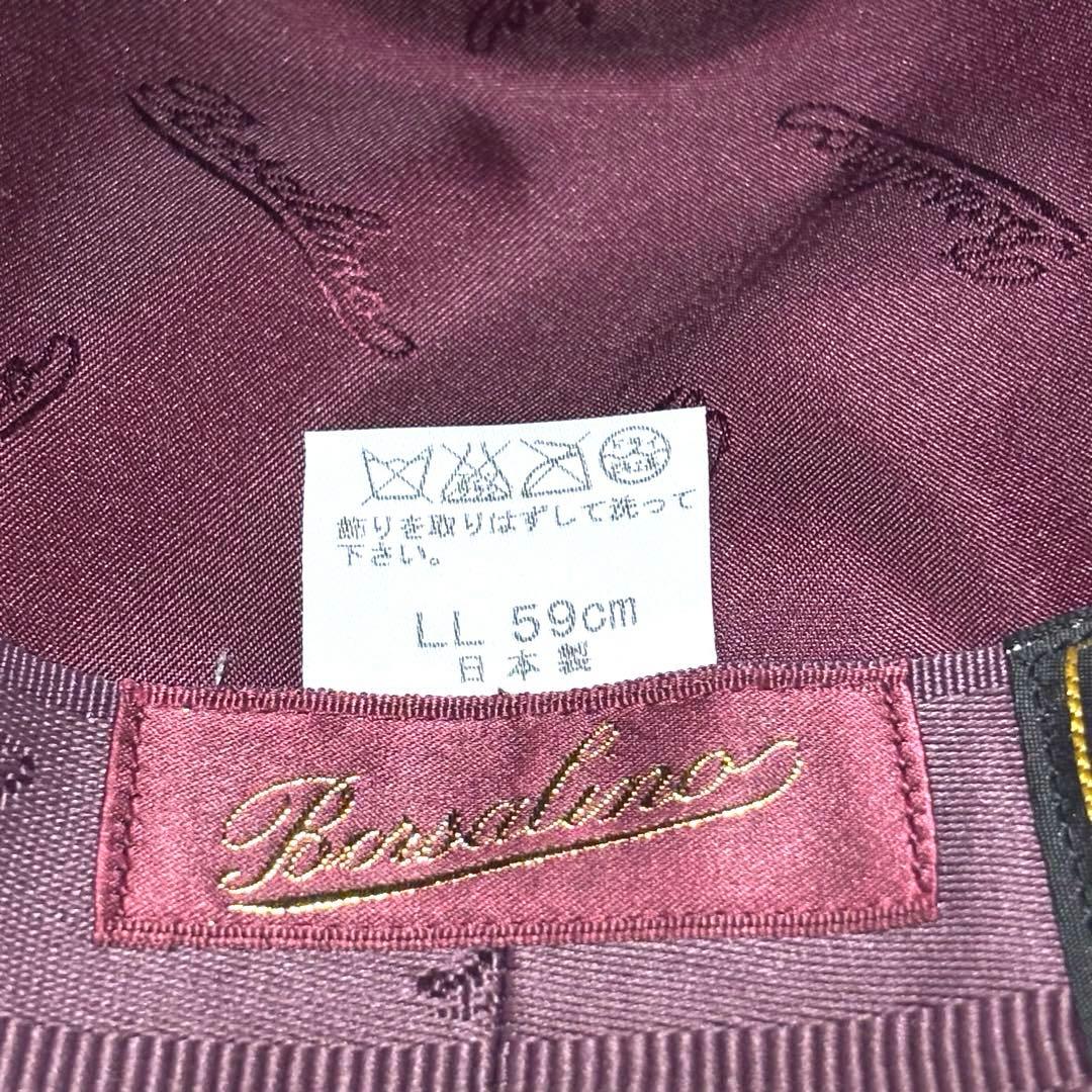 美品 Borsalino ボルサリーノ 中折れハット 羽根付き ロロピアーナ生地