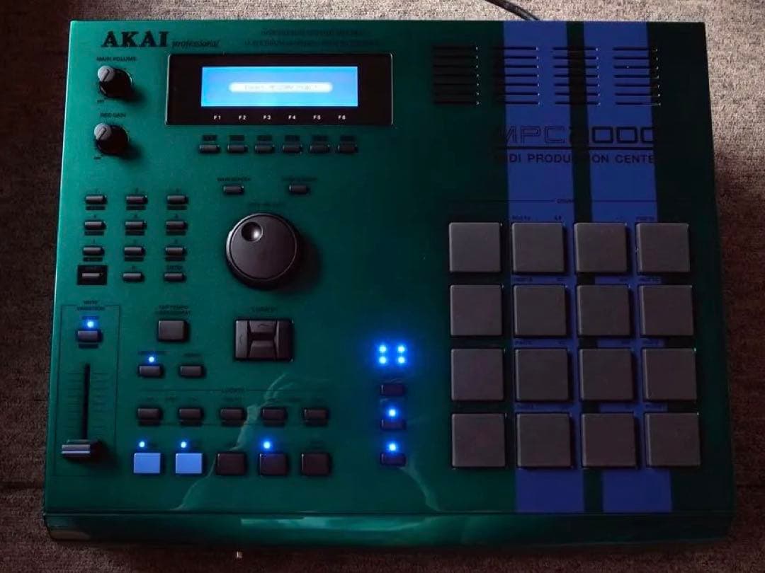 AKAI MPC2000 カスタムペイント フルリペア完動品LED交換 液晶新品